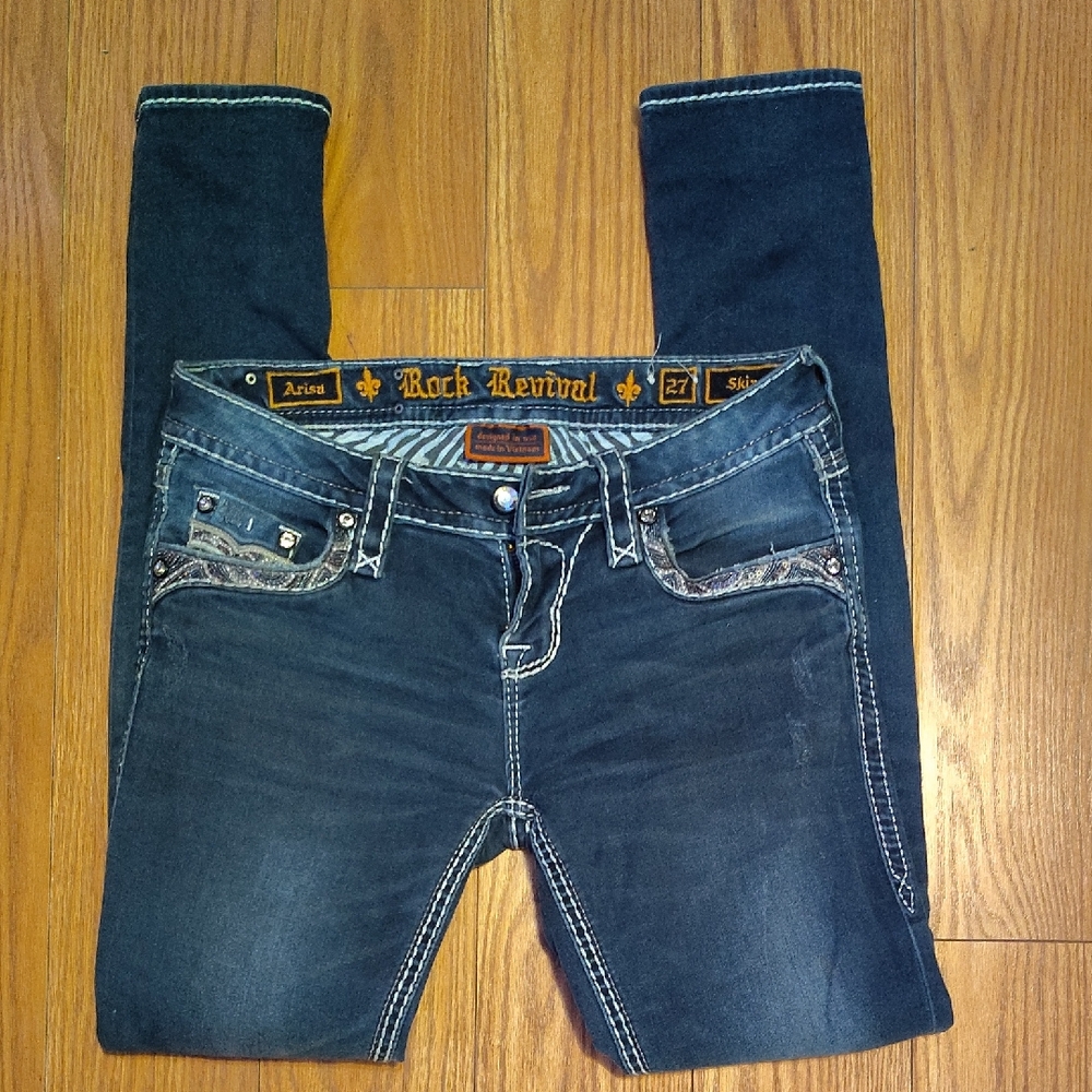 Rock Revival Women's Dark Blue Skinny Jeans